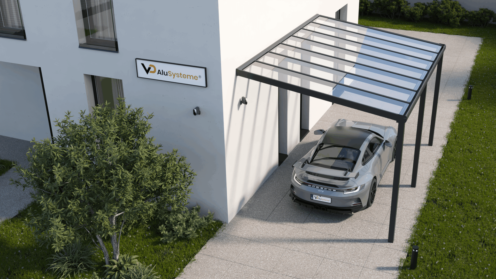 Carports – Carport TDS Seitenansicht